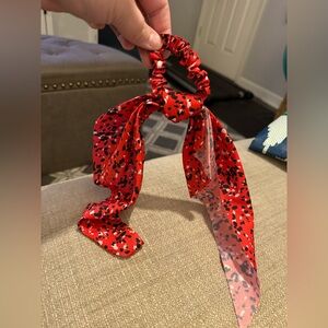Stylish Red Leopard Hair Scrunchie